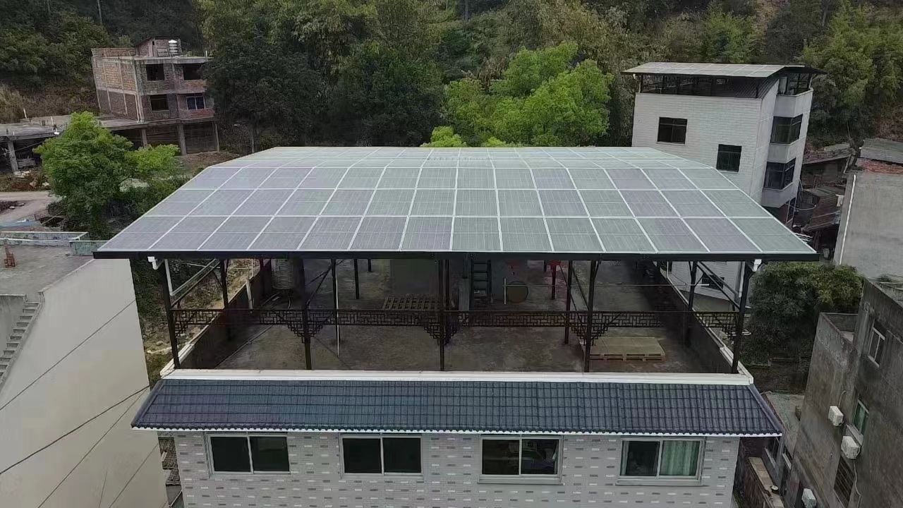 宁波15kw+10kwh自建别墅家庭光伏储能系统